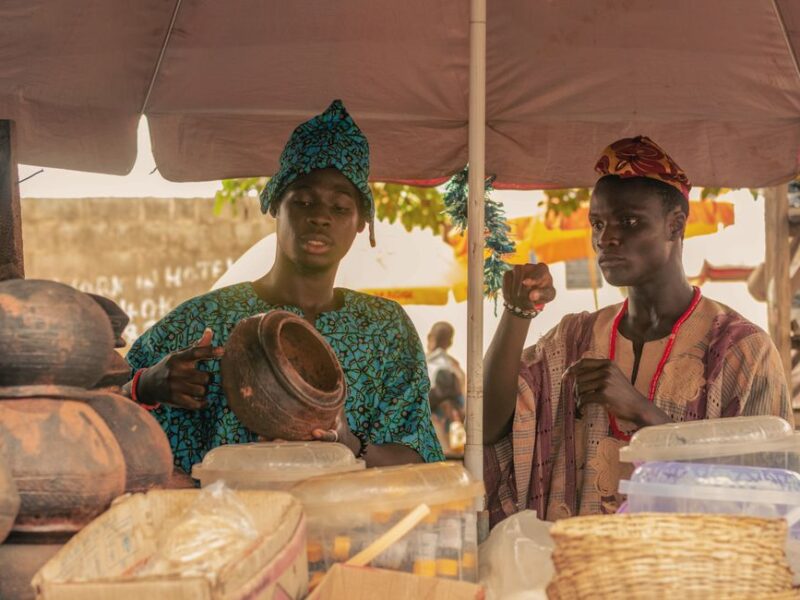 Pottery Vendors at Market